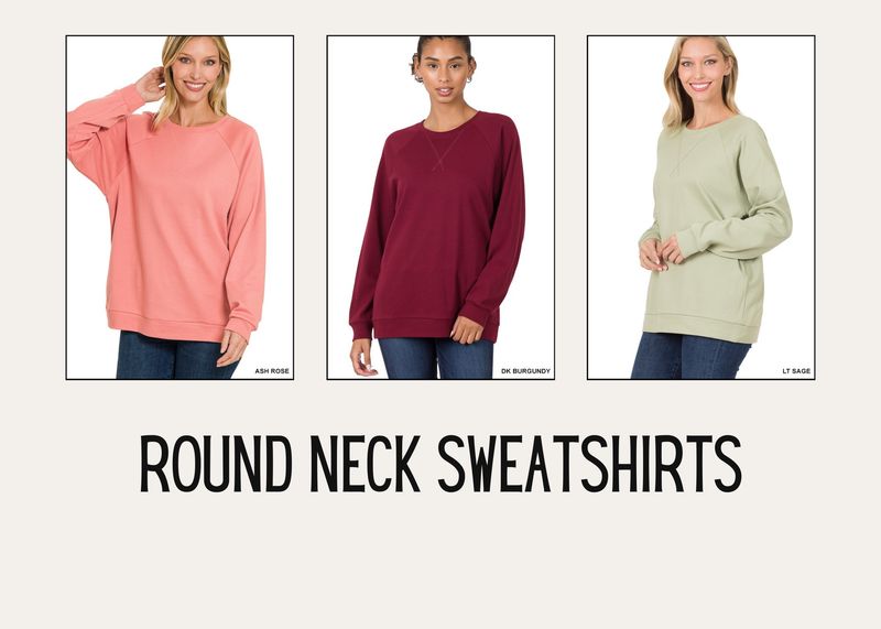 Round Neck Sweatshirt