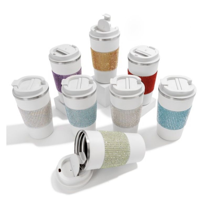 Rhinestone Coffee Tumblers