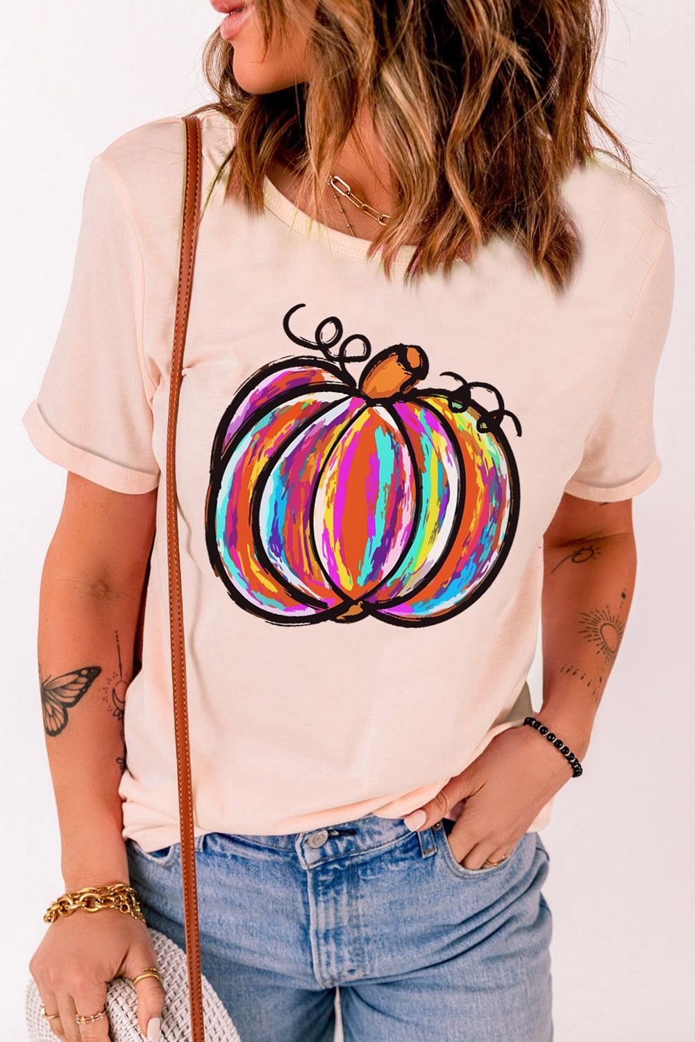 Pumpkin Graphic T-Shirt, Size: M