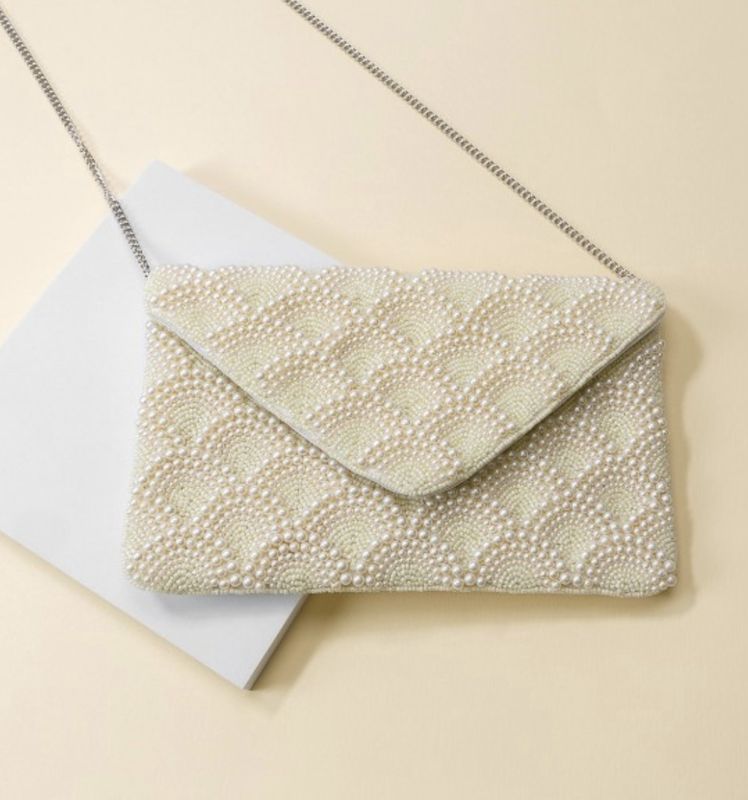 Pearl Studded Crossbody Handbag