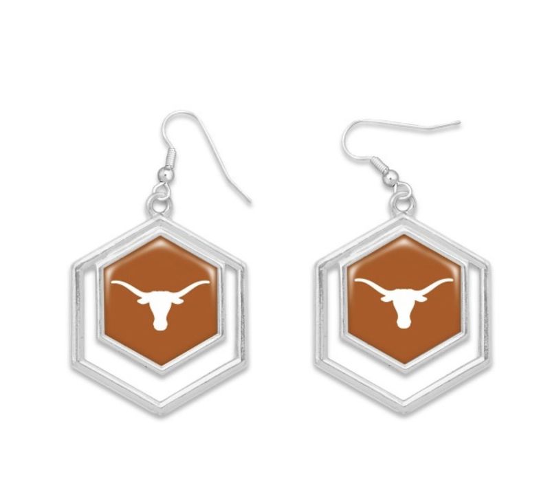 Texas hexagon Drop Earrings