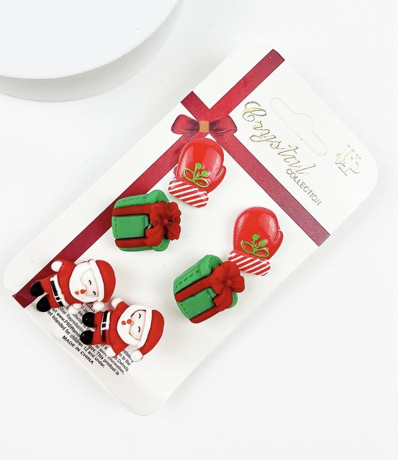 Christmas Stud Earrings, Colour: Mittens