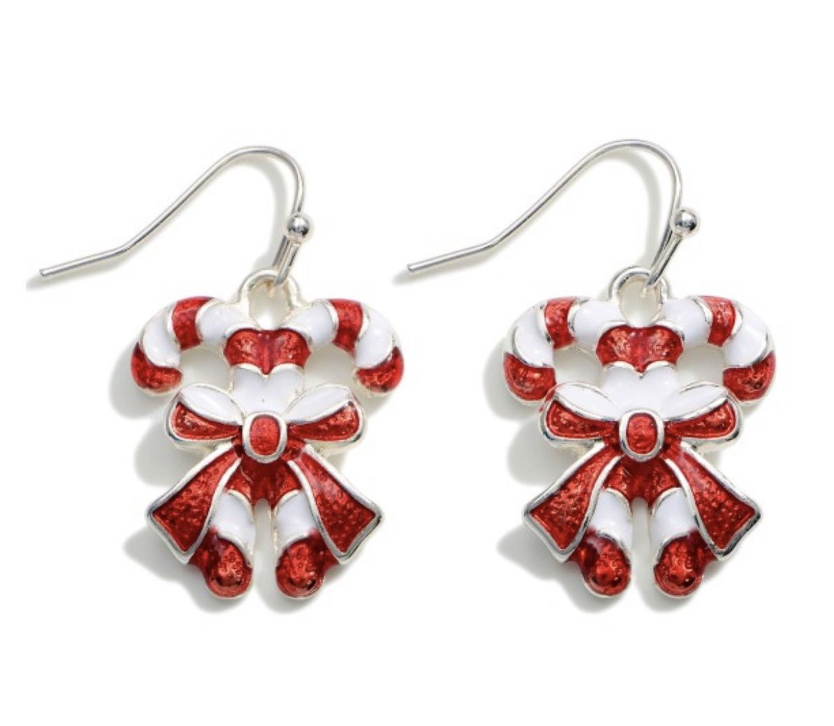 Candy Cane Drop Earrings