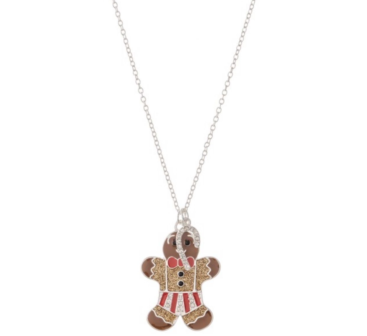 Christmas Pendant Necklace, Colour: Gingerbread Man