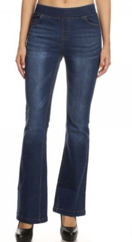 Dark Denim Flare Pants