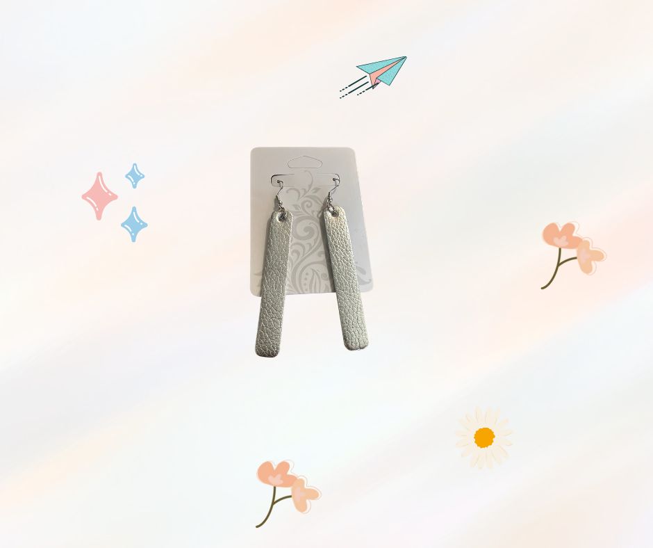 Dangle Earrings, Colour: Silver