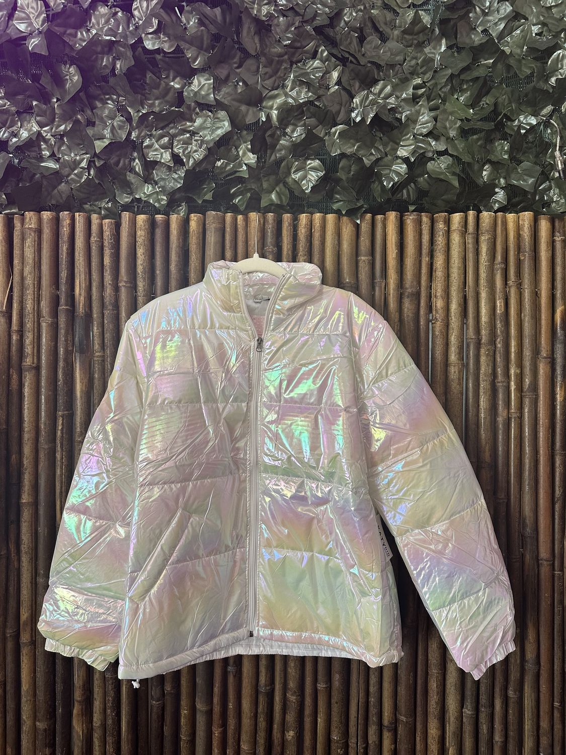 White Puffer Jacket, Size: XL