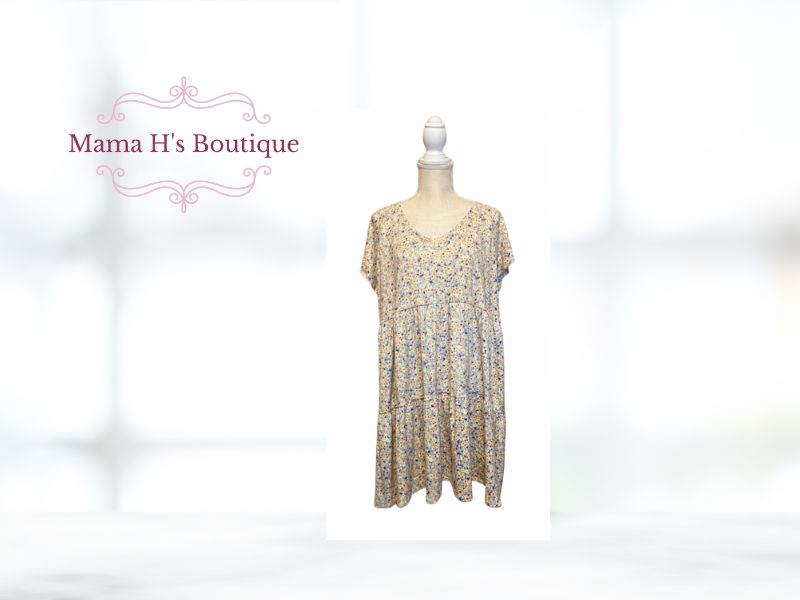 Sky Blue Midi Dress, Size: 2X