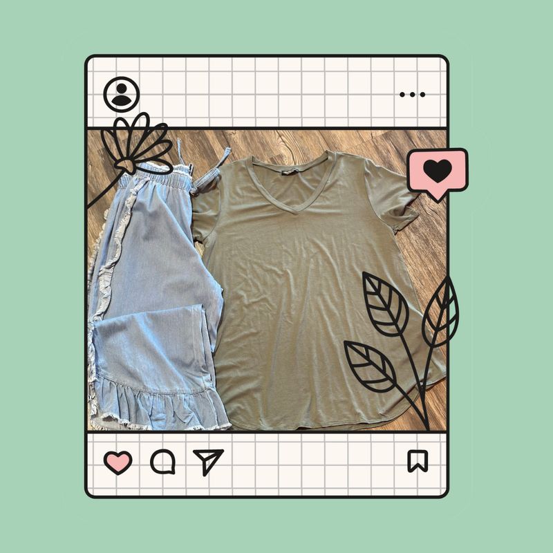 Solid Short Sleeve Top