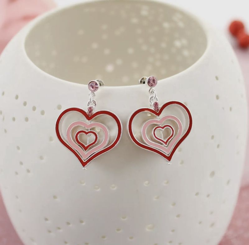 Swivel Heart Earrings