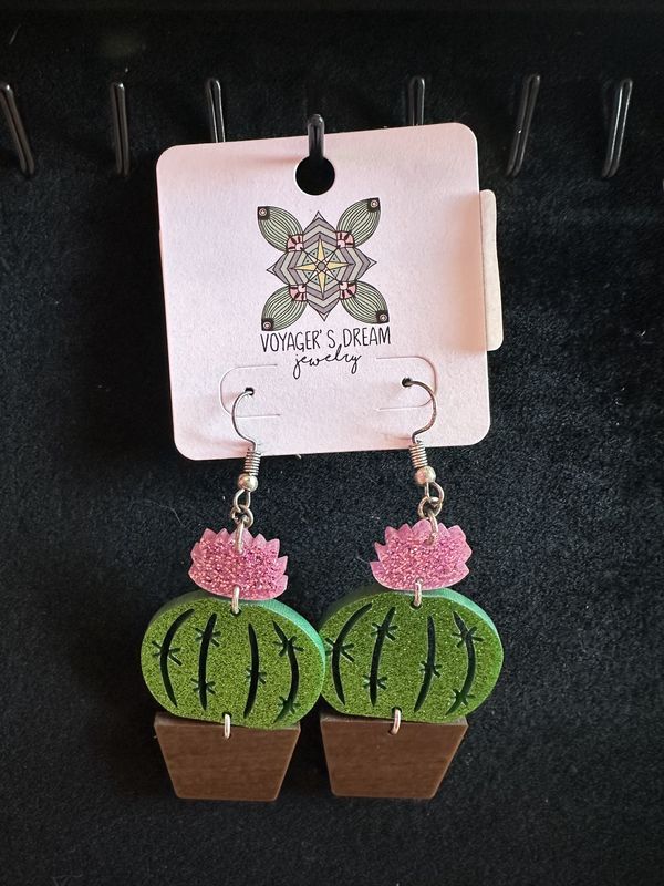 Cactus Dangle Earrings