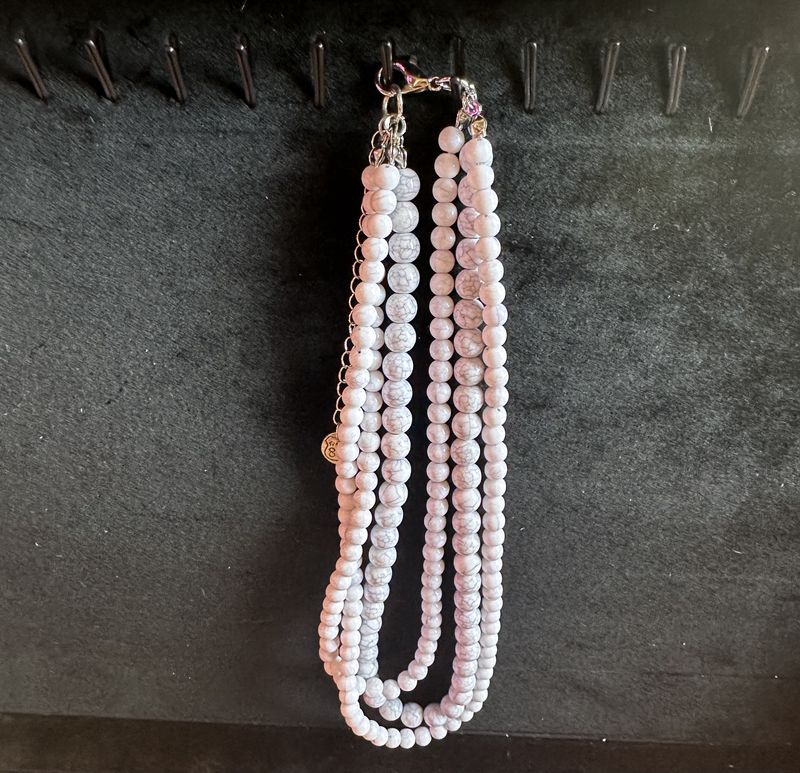 3 Strand Beaded Necklace