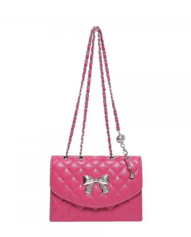 Quilted Bow Cross Body Bag