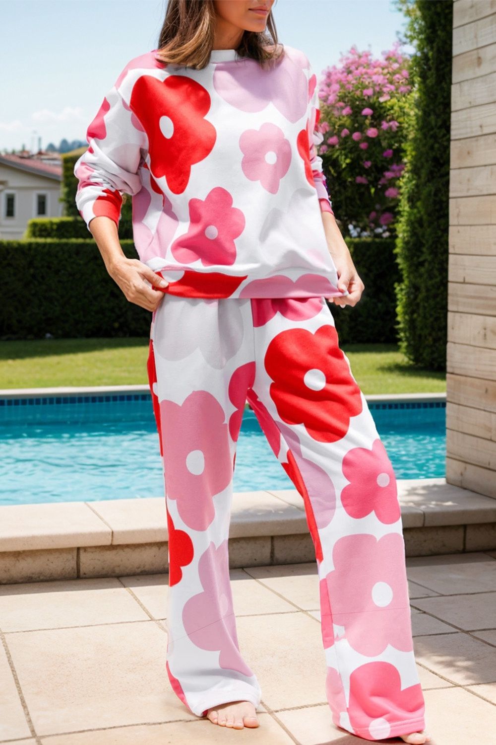 Flower Loungewear Set, Size: S
