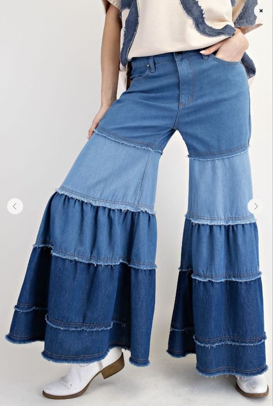 Ruffle Tiered Jeans