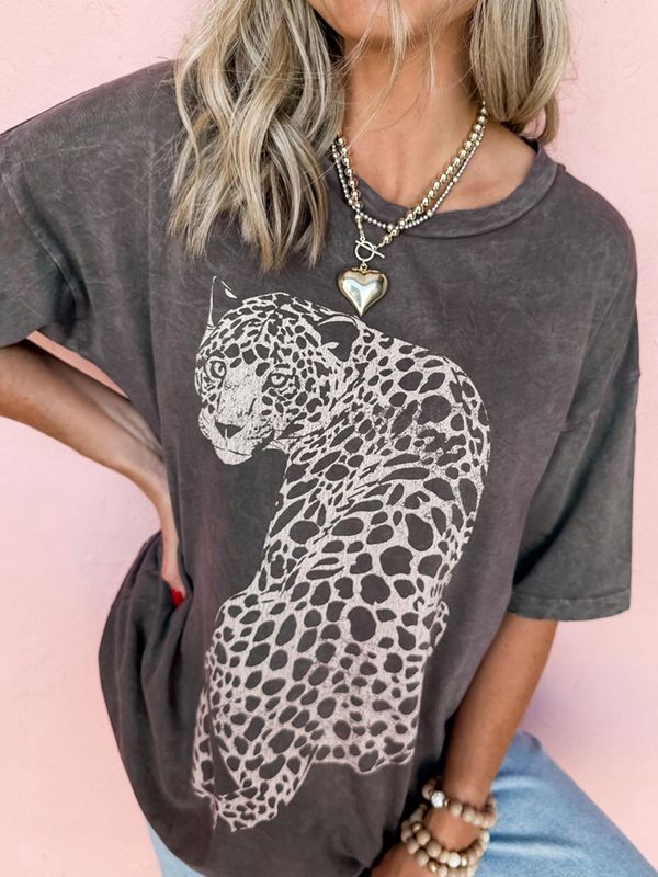 Cheetah Mineral Washed T-Shirt