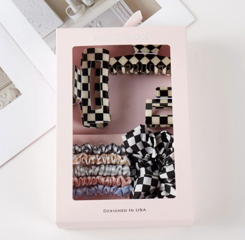 Checker Theme Hair Accessory Box