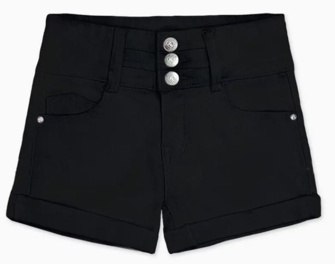 Girl&#39;s Black Denim Shorts, Size: 7