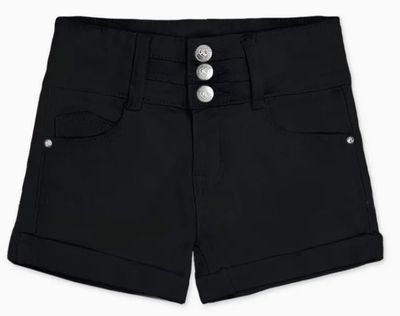 Girl&#39;s Black Denim Shorts