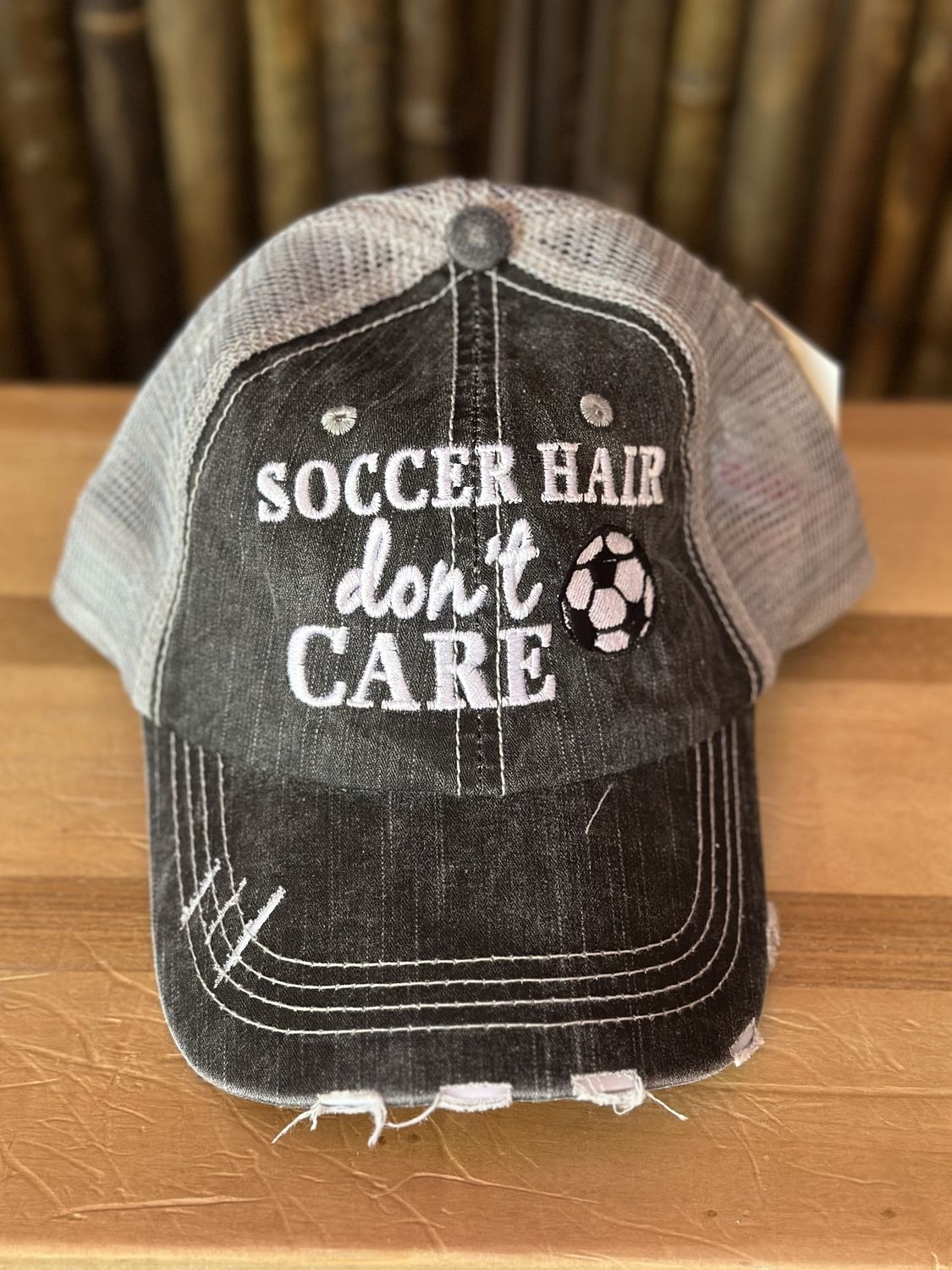 Soccer Hair Graphic Hat