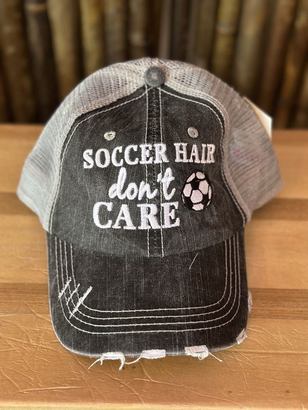 Soccer Hair Graphic Hat
