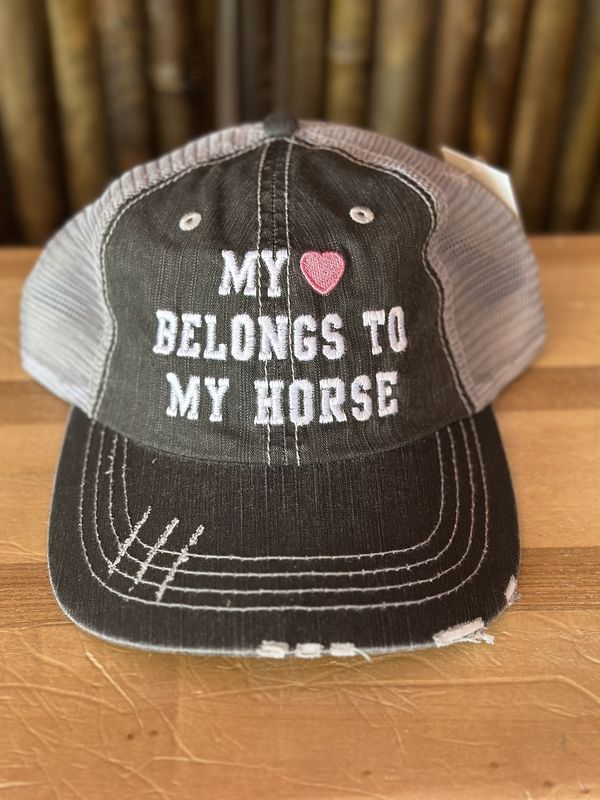 My Heart Belongs to My Horse Graphic Hat