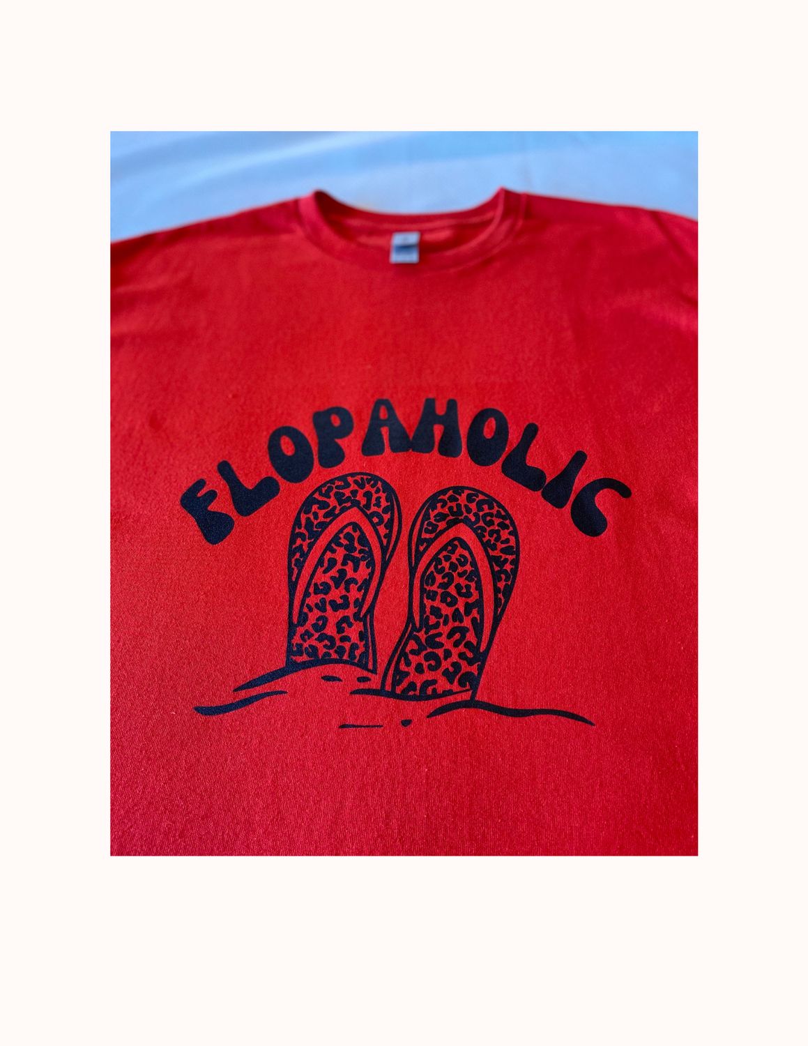 Flopaholic T-Shirt, Size: Medium, Colour: Red