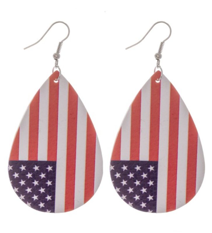American Flag Earrings