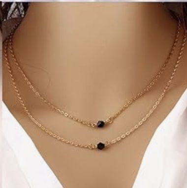 Pendant Necklaces, Colour: Black Bead