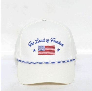 &quot;The Land of Freedom&quot; Embroidered Cap