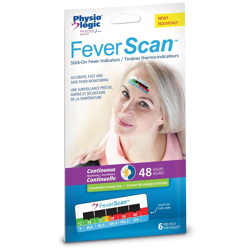 FEVER SCAN™ STICK ON FEVER INDICATORS 6/PK -  12 PK/CS