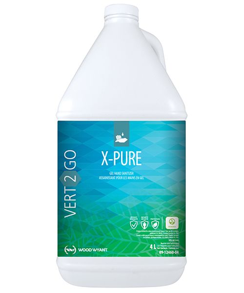 VERT-2-GO X-PURE GEL HAND SANITIZER - 4L (4/CS)