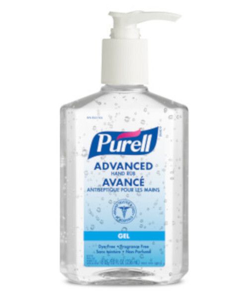 PURELL® ADVANCED HAND RUB - 236 ML TABLE TOP PUMP BOTTLE