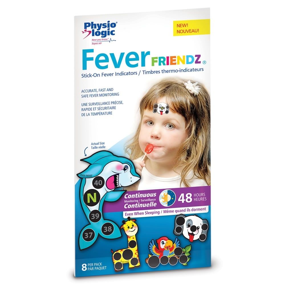 FEVER FRIENDZ® STICK ON FEVER INDICATORS FOR KIDS 8/PK – (12 PK/CS)