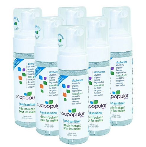 ALCOHOL-FREE HAND SANITIZER 180ML - 12 PACK