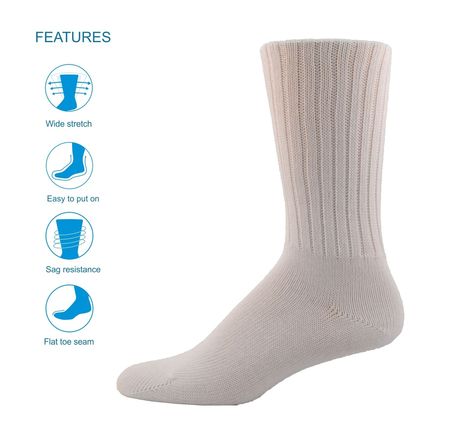 EASY COMFORT 3/PK - WHITE SMALL