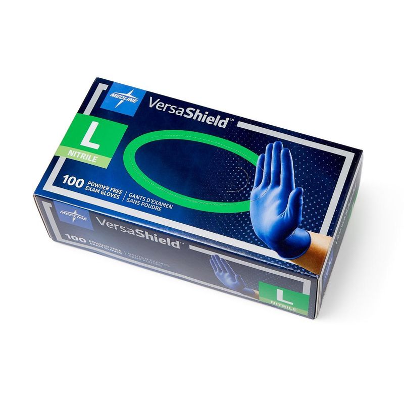 VERSASHIELD NITRILE EXAM GLOVES - L (10/CS)