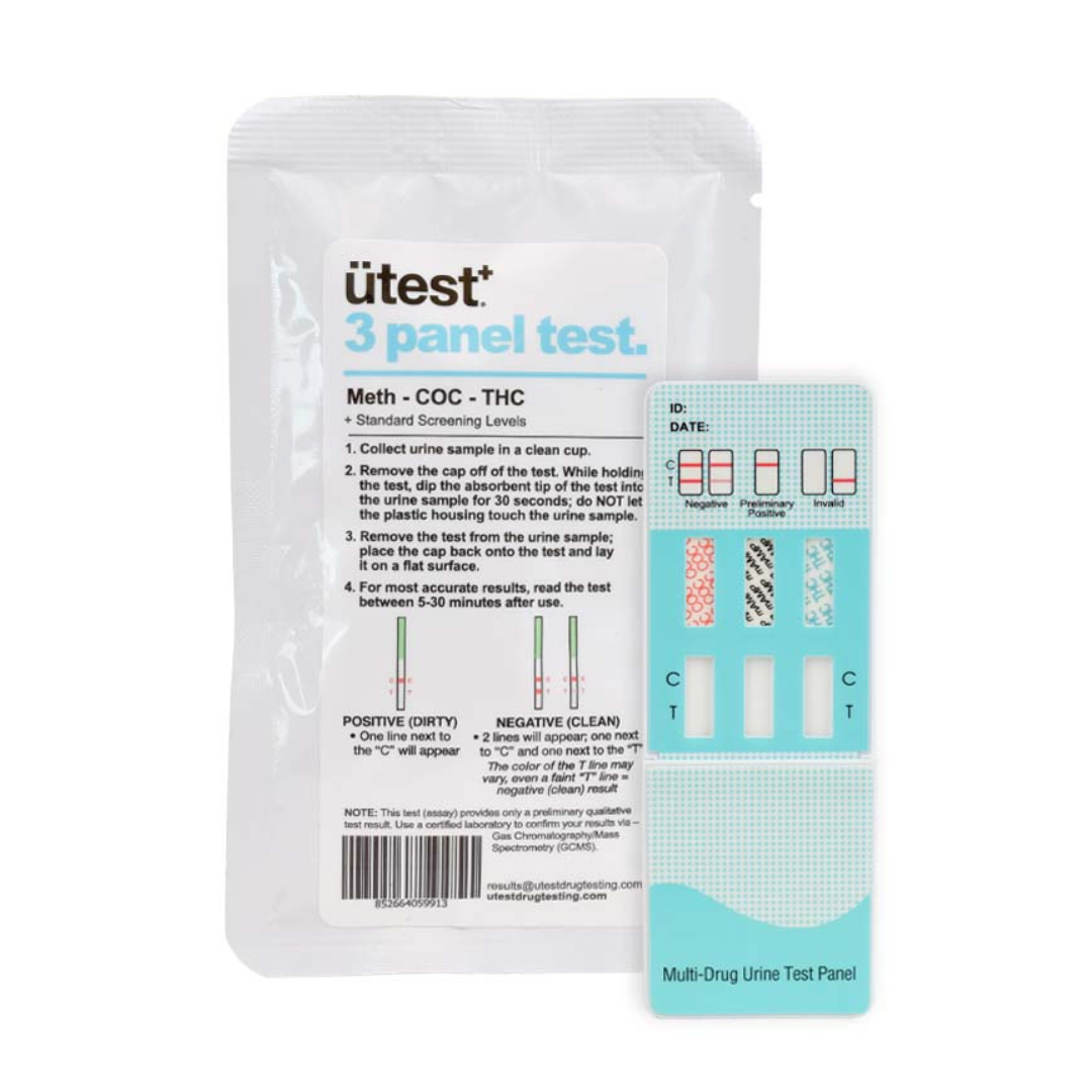 UTEST 3 PANEL TEST KIT