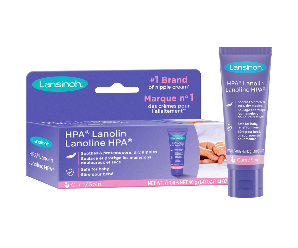 Lansinoh Lanolin Nipple Cream for breastfeeding, 1.41 ounces, 40g