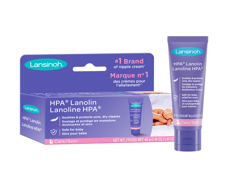Lansinoh Lanolin Nipple Cream for breastfeeding, 1.41 ounces, 40g