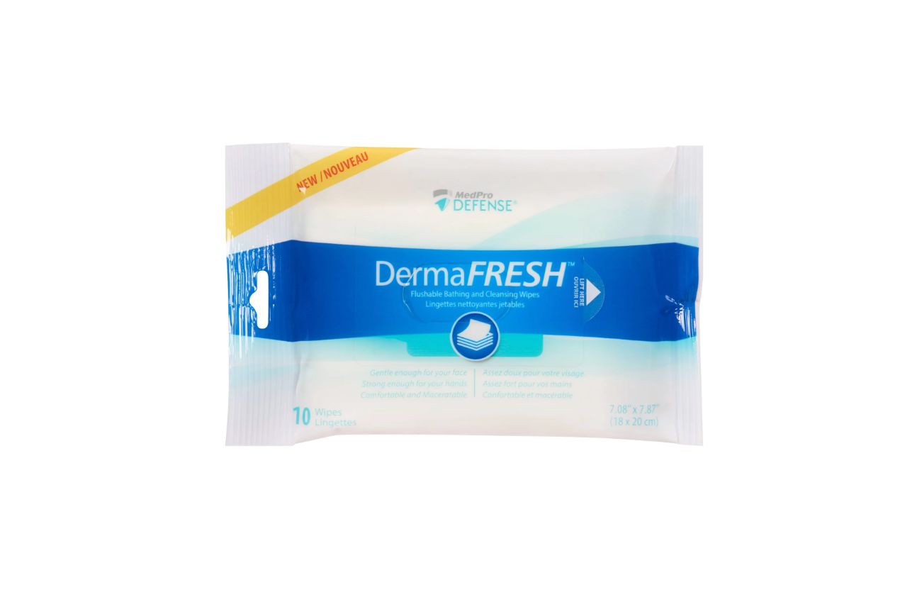 Alcohol Free Personal Hygiene Wipes - Flushable 10/pk