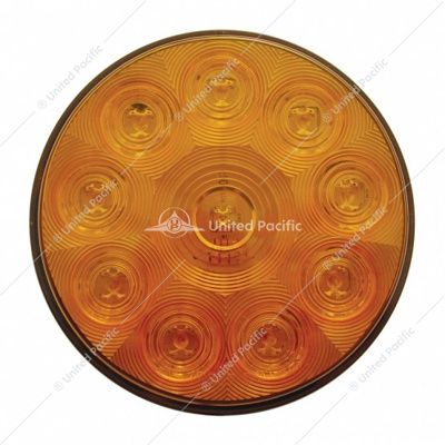 10 LED 4&quot; Turn Signal Light - Amber LED/Amber Lens