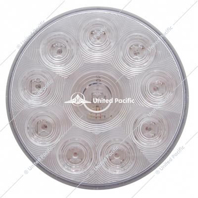 10 LED 4&quot; Turn Signal Light - Amber LED/Clear Lens