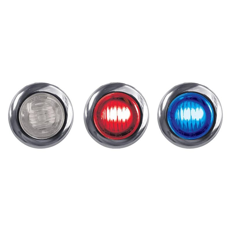3/4″ Red Marker to Blue Auxiliary Round LED Light – 2 Diodes