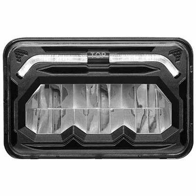 4″ x 6″ LED Reflector Headlight with White Auxiliary Accents – Low Beam | 1200 Lumens