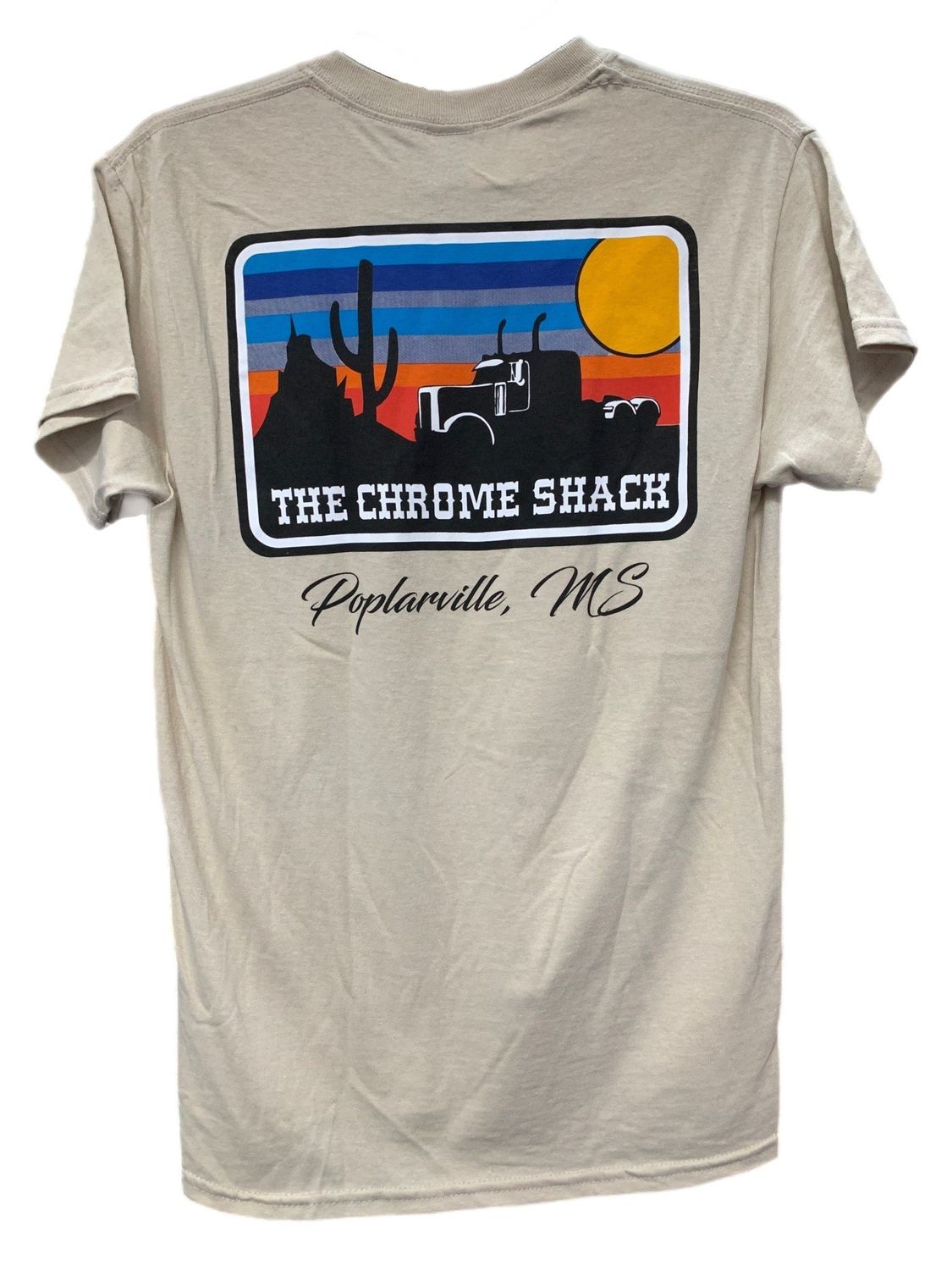 The Chrome Shack Tan Sunset T-Shirt