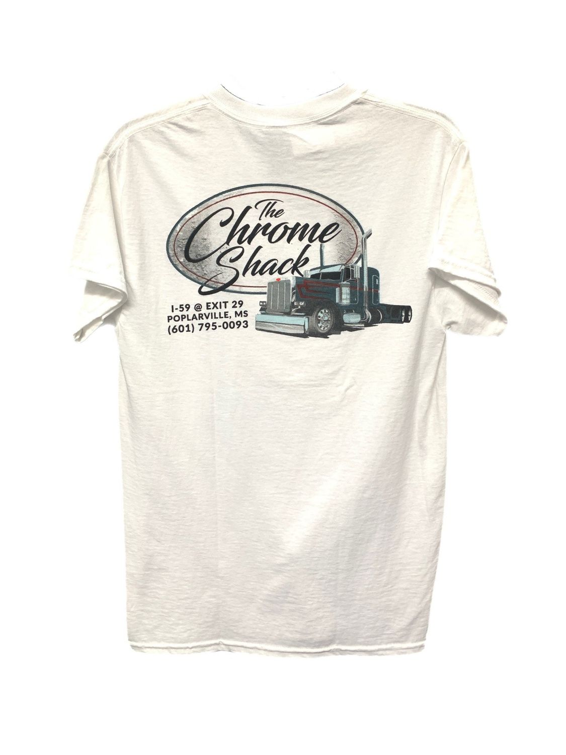 The Chrome Shack White Logo T-Shirt