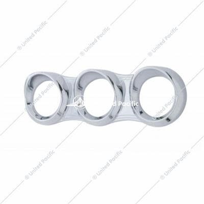 3 Gauge Cluster Cover W/ Visor For 2006+ Peterbilt - Horizontal