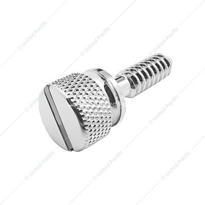 1/4&quot;-20 Peterbilt Dash Screw - Knurled Screw Head With Plain Slotted Top (14-Pack)