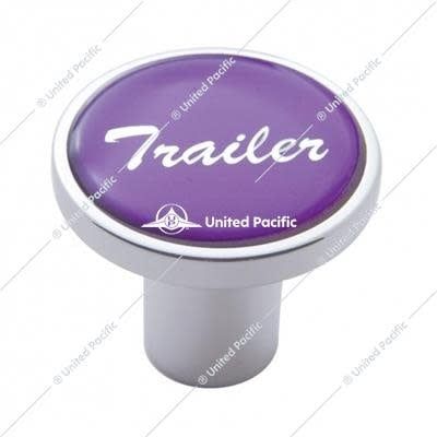 &quot;Trailer&quot; Air Valve Knob - Purple Glossy Sticker